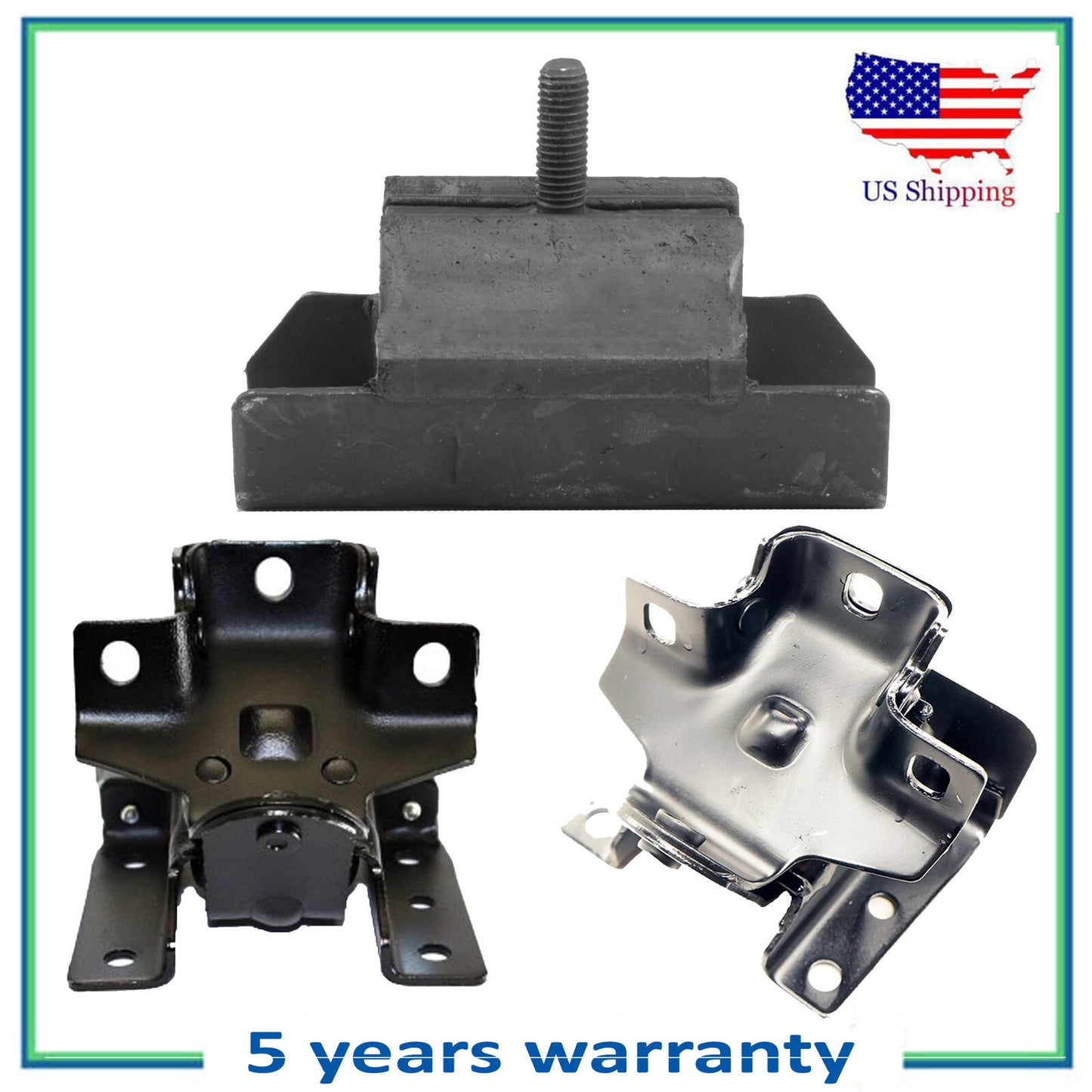 3PCS Engine Motor & Trans Mount For 01-06 Chevrolet Silverado 1500 HD 6.0L 2WD