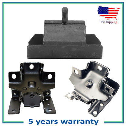 3PCS Engine Motor & Trans Mount For 01-06 Chevrolet Silverado 1500 HD 6.0L 2WD