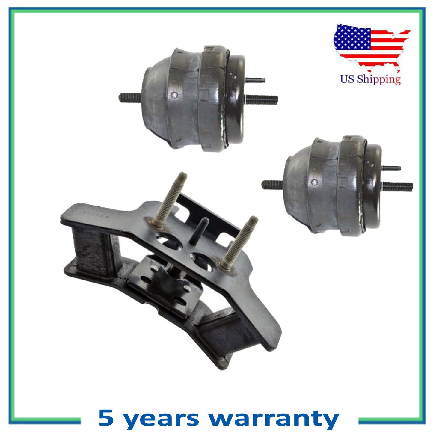 Engine Motor & Trans Mount For 2004-2007 Cadillac CTS 3.6L 5455 5466 Set 3