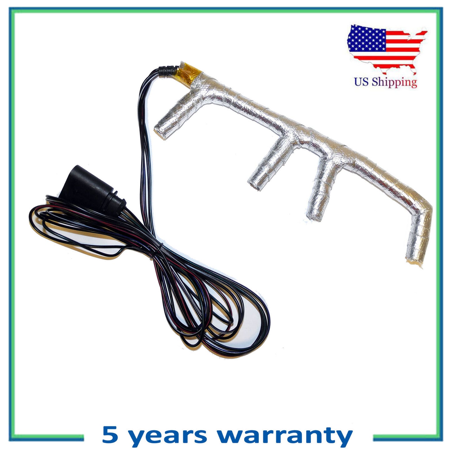 Improved 4-Wire Glow Plug Harness W/ Connector W/Thermo heat cover For 02 03 VW
