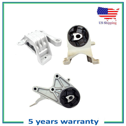 3PCS Engine Motor & Trans Mount For 2009-2010 Chevy Malibu 2.4L 5370 5503 5504
