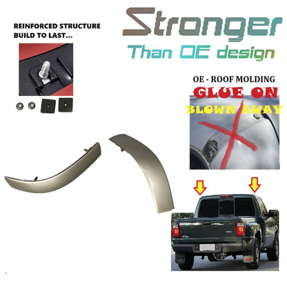 2PCS Gauche & Droit Rh Amélioré Toit Moulage Pour 1998-2011 Ford Ranger Beige