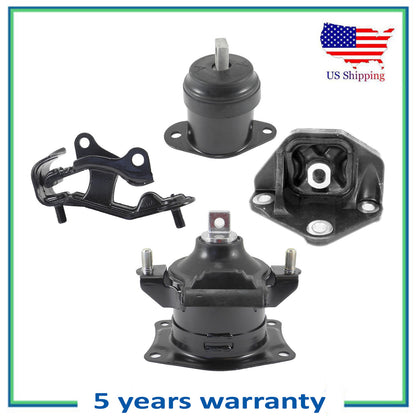 4PCS Engine Motor & Trans Mount For 03-07 Honda Accord 3.0L 4517 4527 4524 4544