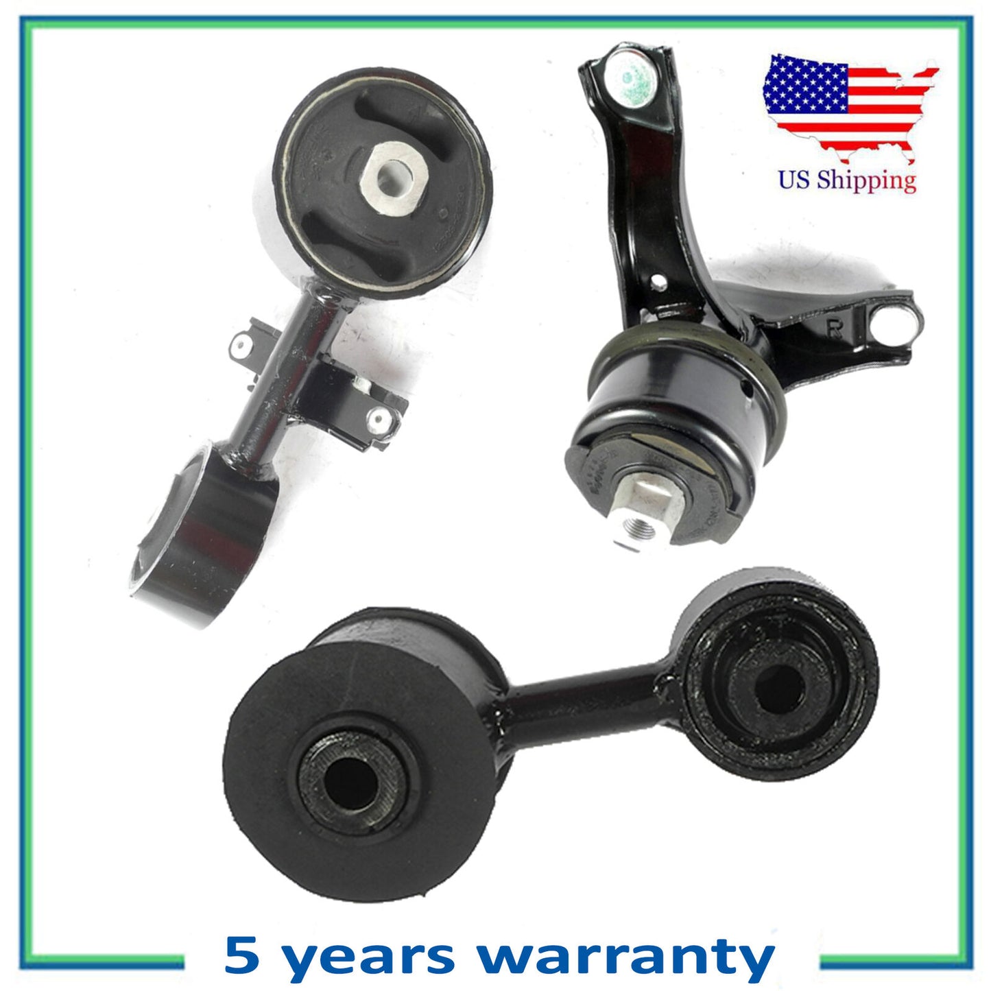 3PCS Moteur & Couple Amortisseur Montage Pour 2007-2008 Toyota Solara 2.4L 4204