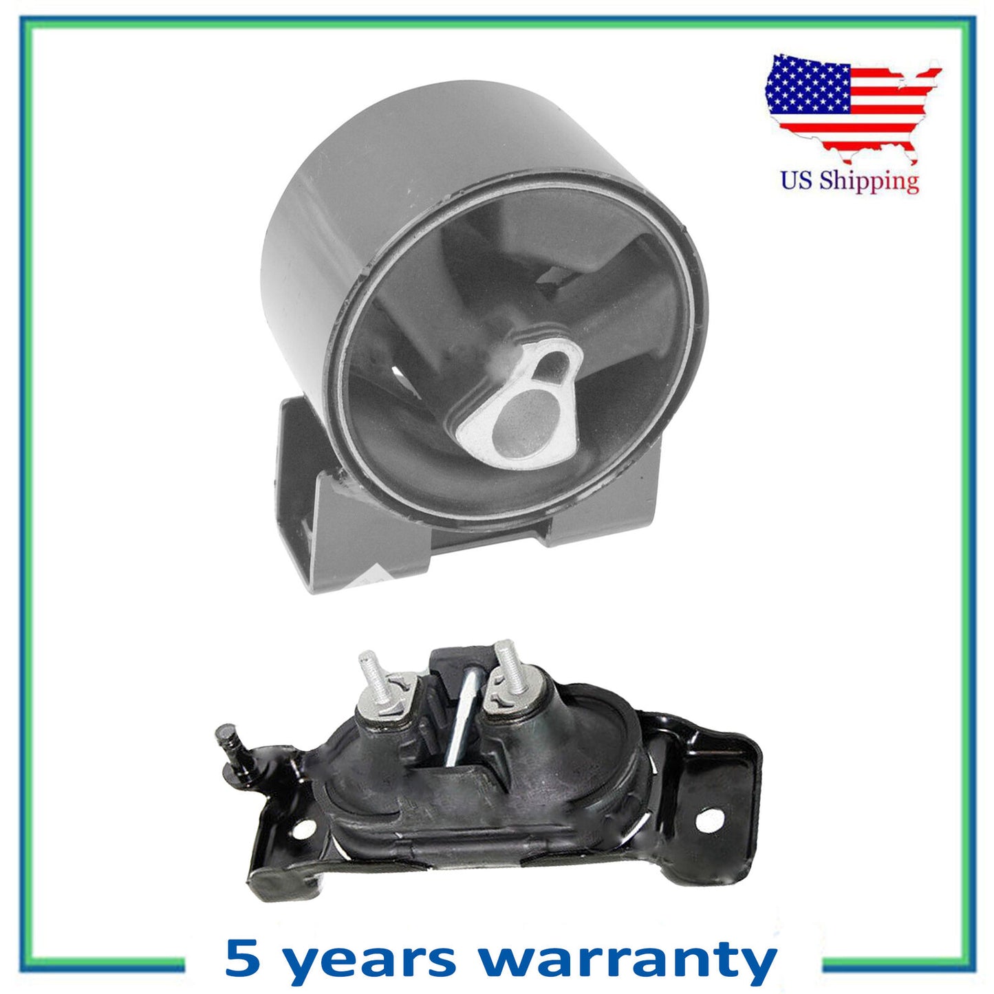 5654 5480 Set 2PCS New Engine Motor Mount For 2008-2010 Chrysler Dodge 3.3L 3.8L