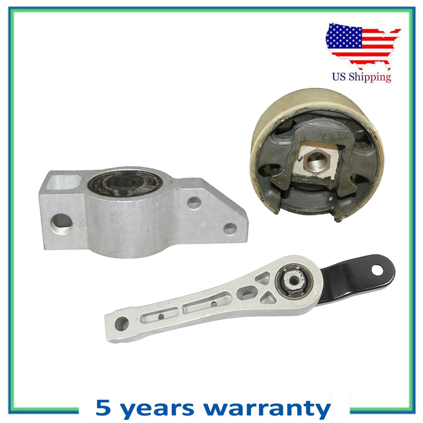 3PCS Engine Motor Mount For MT Volkswagen Eos 2.0L Rabbit 2.5L 6964 6969 6962
