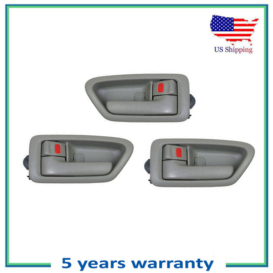 3PCS Intérieur Porte Poignée Set Pour 1997-2001 Toyota Camry Sauge