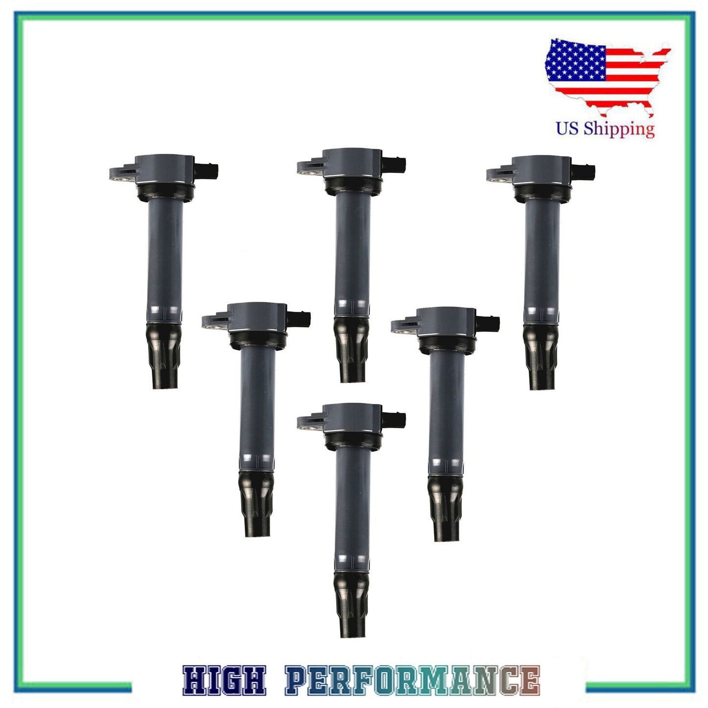 Juego 6PCS Encendido Bobina Para UF502 Chrysler 300 Dodge Cargador VW 4.0L 2.7L