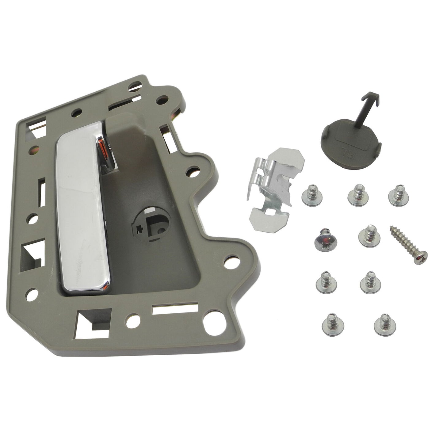 Rear Left Interior Door Handle For 05-2011 Jeep Grand Cherokee Khaki Chrome Bolt