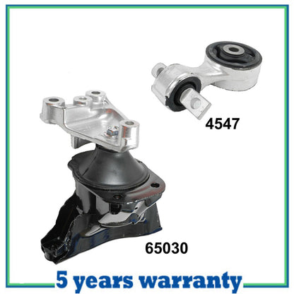 Front + Torque Lower Engine Motor Mount Manual M1297 06-11 For Civic 4547 65030