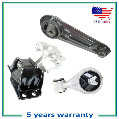 Engine Motor Mount For Nissan Rogue / Sentra 2.5L Set 3pcs M1053 4351 4352 7370