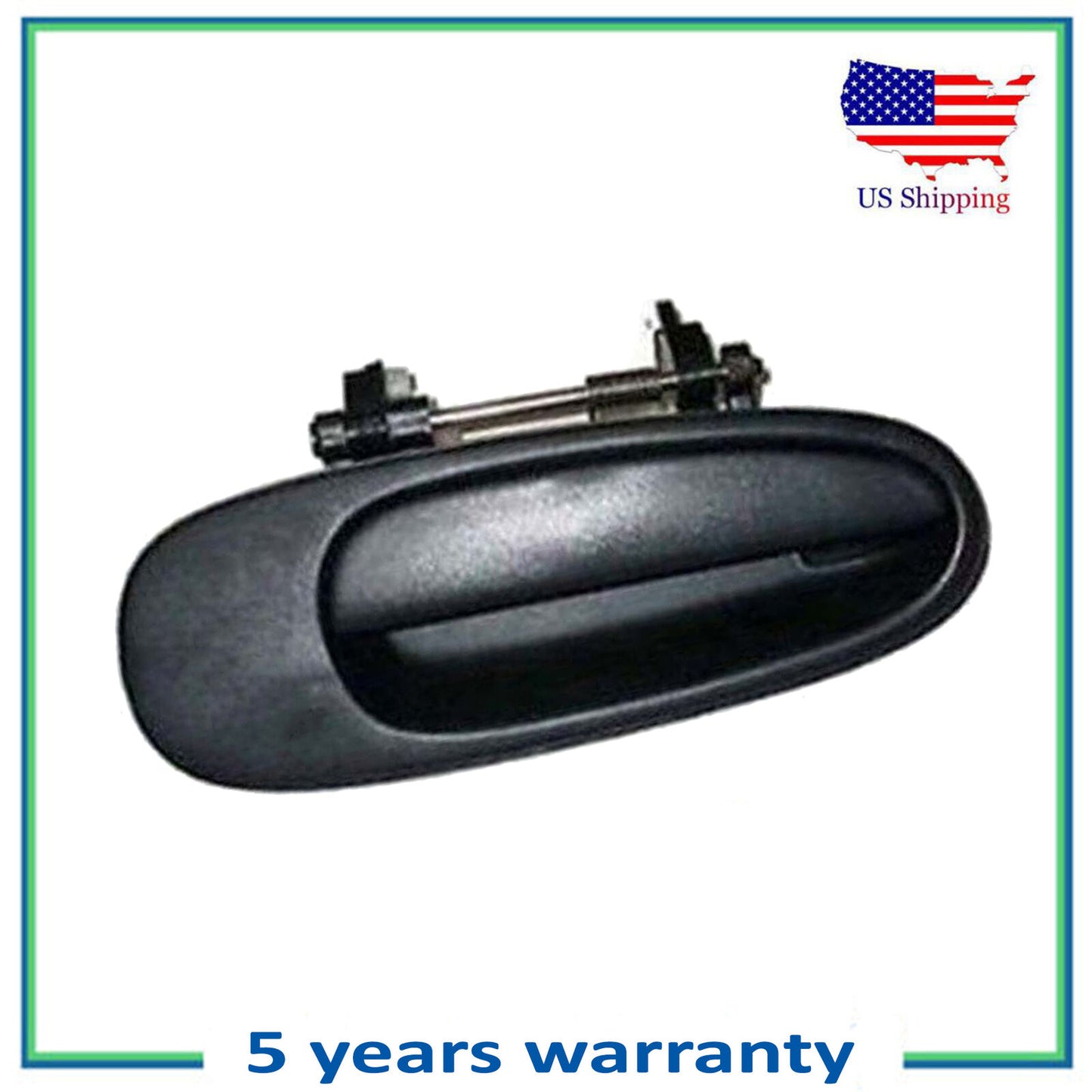 Rear Left Exterior Outside Door Handle For 1993-1997 Toyota Corolla Non-Painted