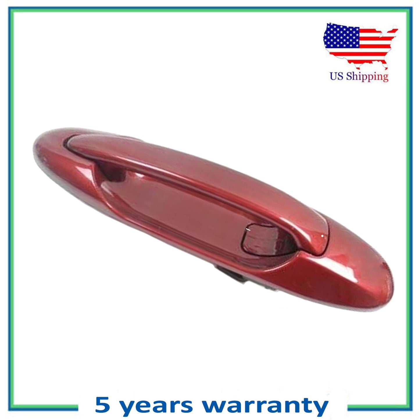 Rear Left Outside Door Handle For 3K4 Sunfire Red Pearl Toyota Tundra Sequoia