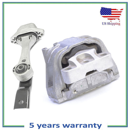2PCS Right & Rear Engine Motor Mount For 2008-2009 Audi TT Quattro 3.2L V6 Coupe