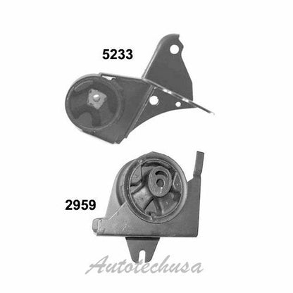 M830 Front Right & Trans Rear Mount 2PCS For 96-00 Dodge Grand Caravan 3.3L 3.8L