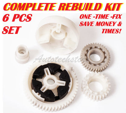 Power Window Motor Gear Regulator RK1010 For Mazda 6 2.3L 3.0L Set 6PCS