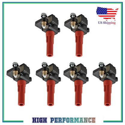 6PCS Ignition Coil For UF287 52-170 Subaru Legacy Outback B9 Tribeca 3.0L 3.6L