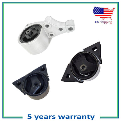 Engine Motor Mount 3PCS 6346 6345 4300 For 1996-1997 Nissan Altima GLE 2.4L FWD