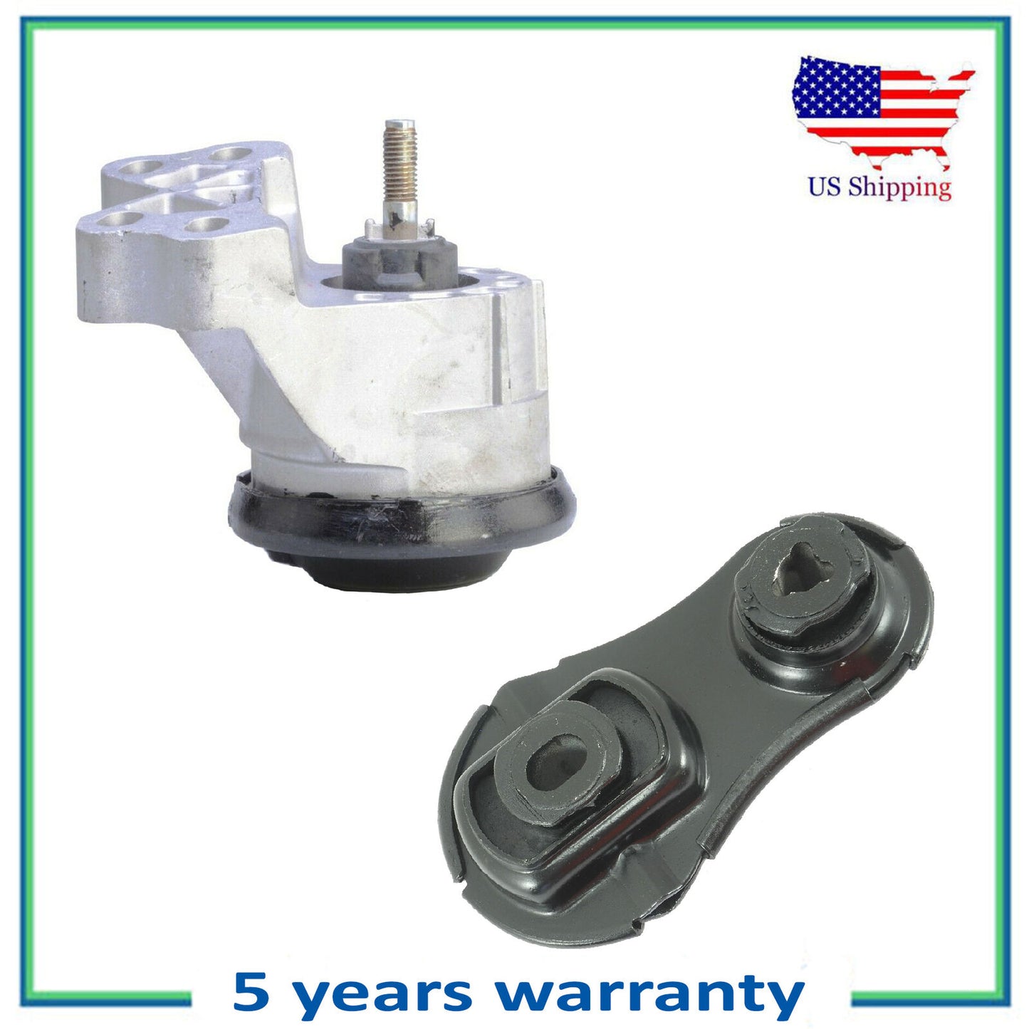 2PCS Engine & Torque Strut Mount For 13-19 Ford Explorer Police 3.5L w/o Bracket
