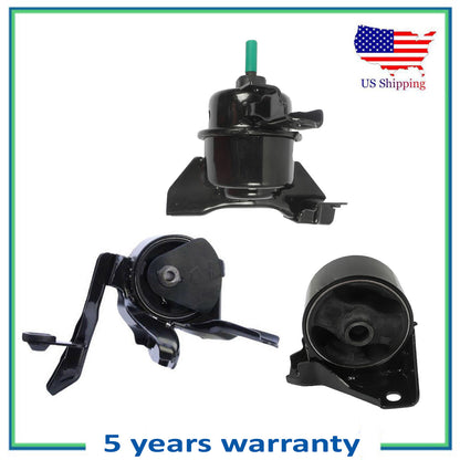 Set 3PCS New Engine Motor & Auto Trans Mount For 09-10 Kia Magentis Optima 2.4L