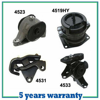 M278 Moteur & Trans Montage Pour 03-06 Acura MDX 3.5L 4PCS 4519HY 4523 4533