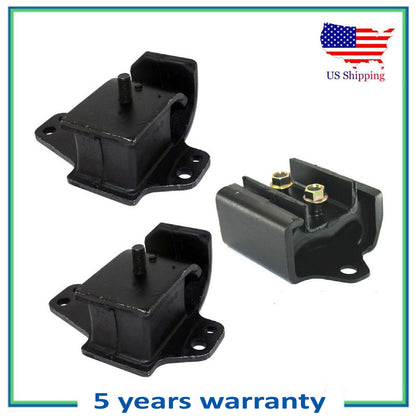 Moteur & Transmission Montage Pour Nissan 1995-1997 Pickup Set 3PCS. 2WD 2.4L