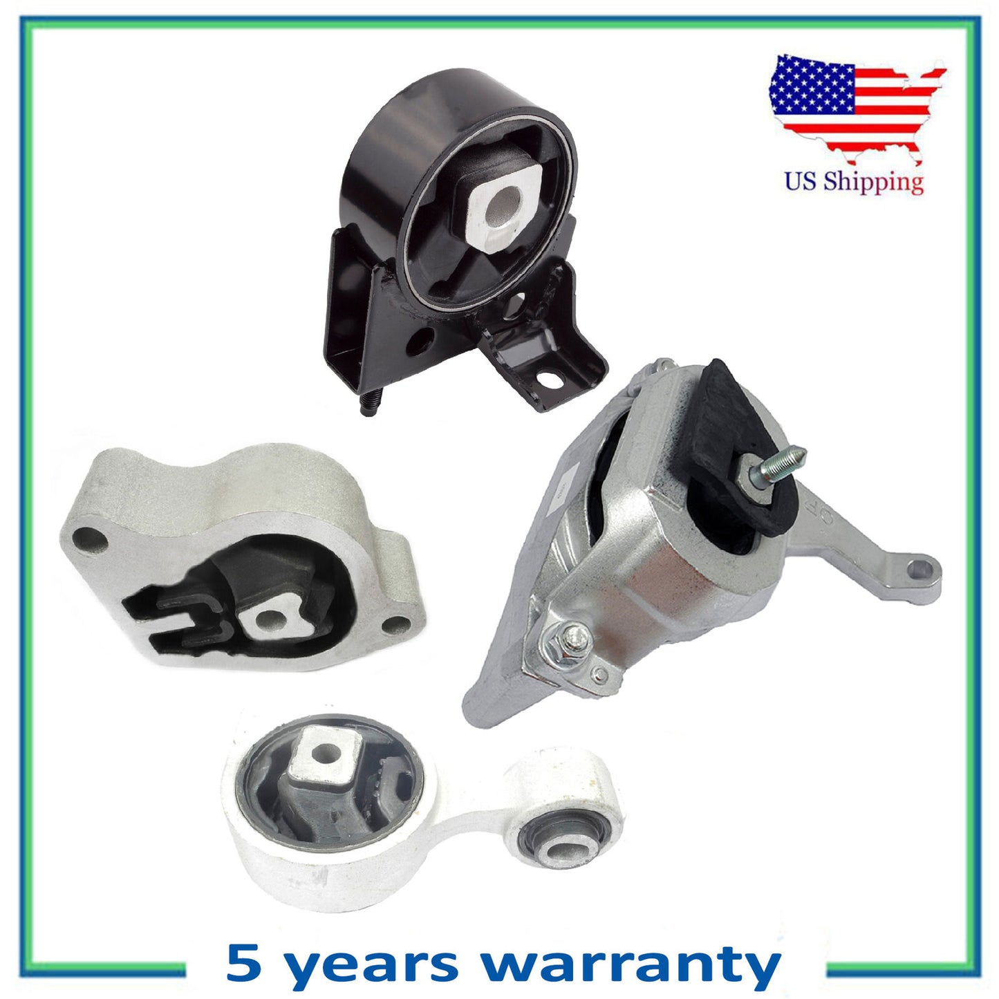 Set 4 PCS Engine Motor Mount For 07-2011 Nissan Altima 2.5L Hybrid Auto CVT