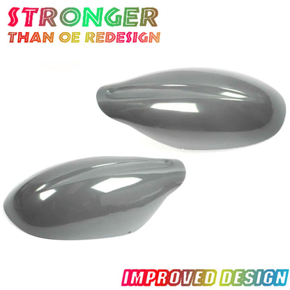 Left LH& Right RH Mirror Cover Cap Pair For 02-06 Nissan Altima Non Painted Gray