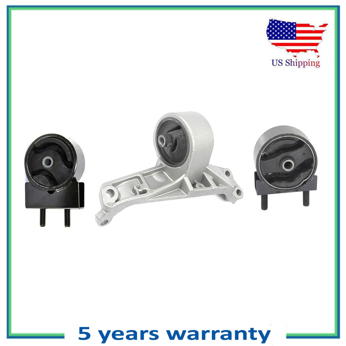 3PCS Engine Motor & Trans Mount For 1999-2002 Suzuki Esteem 1.8L 6824 6828 6821