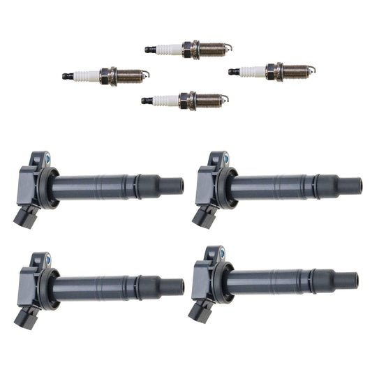Set UF495 4 Ignition Coil & 4 Denso 3421 Spark Plug For Lexus Toyota 2.4L 4.0L *