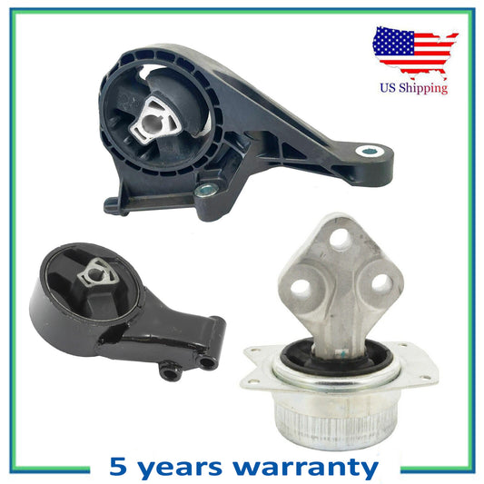 3PCS Left & Rear & Front Transmission Mount for Auto. For 2013 Buick Regal 2.0L
