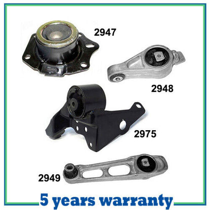 M945 Motor & Trans Mount Set 4PCS For 2000-2001 Dodge Plymouth Neon 2.0 For Auto