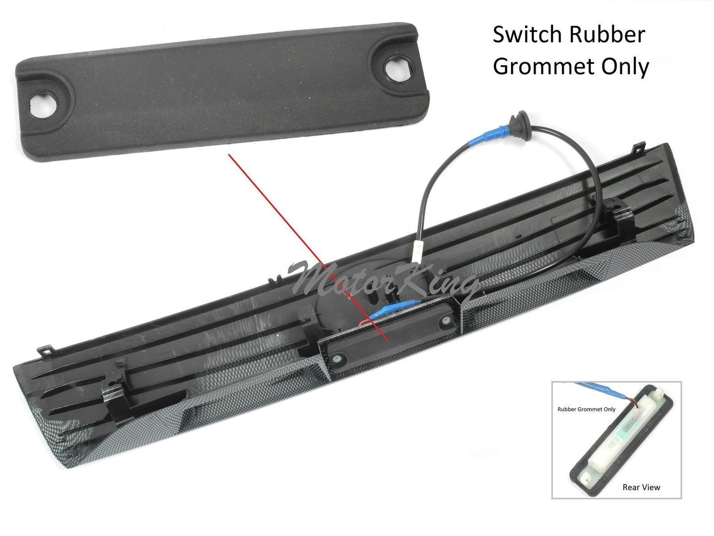 Non Painted Liftgate Garnish Trim Hatch Trunk Lift Handle For 2005-2010 Scion tc