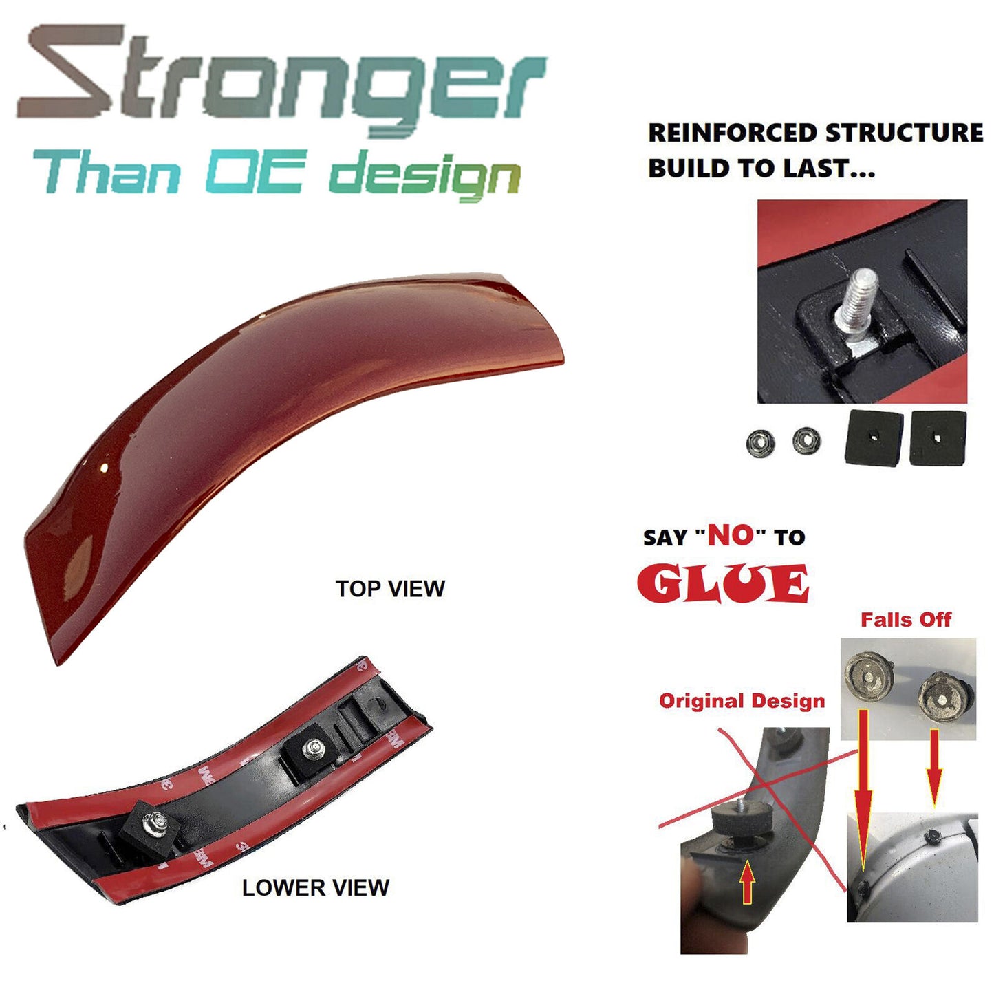 Droit Droite Amélioré Toit Moulage Pour 98-11 Ford Ranger G2 Redfire Métallique