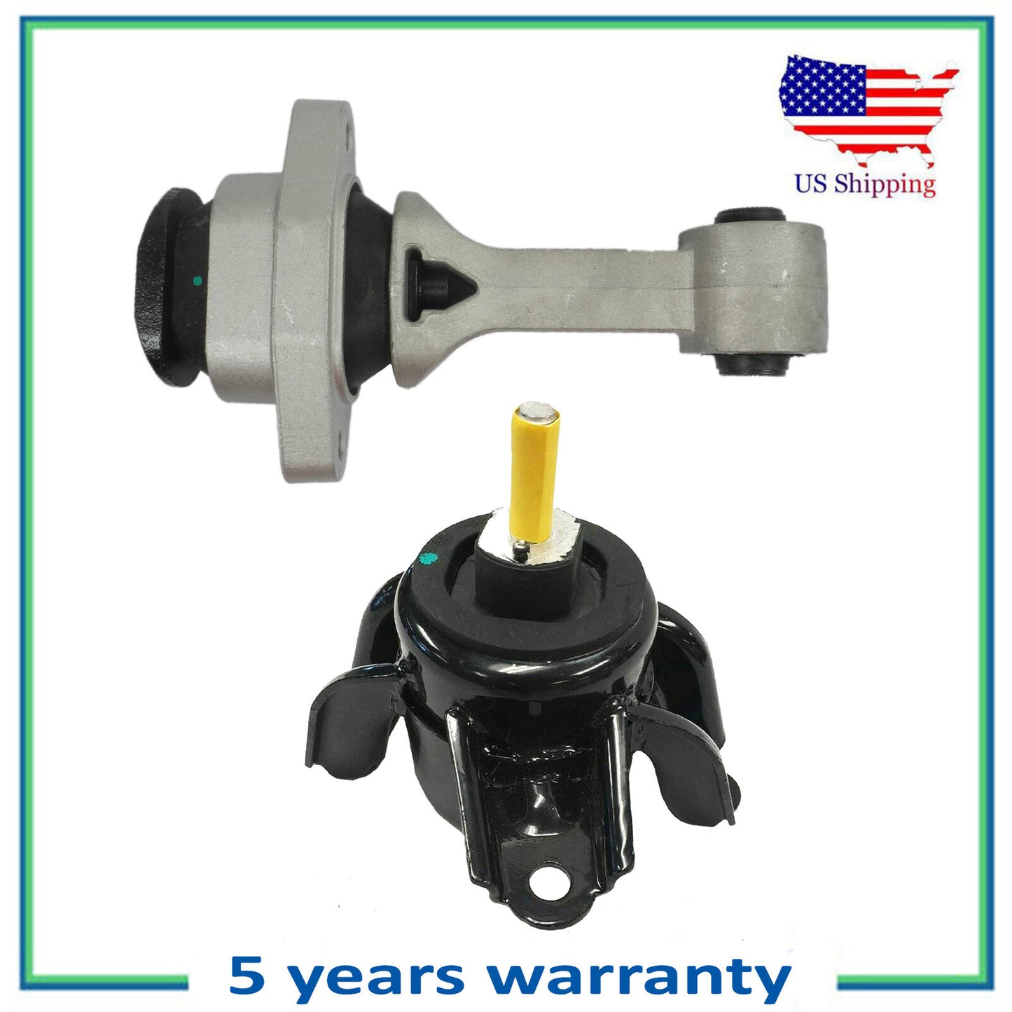 71004 71020 Engine Motor Mount For Hyundai Accent Elantra Kia Forte Forte5 Set 2