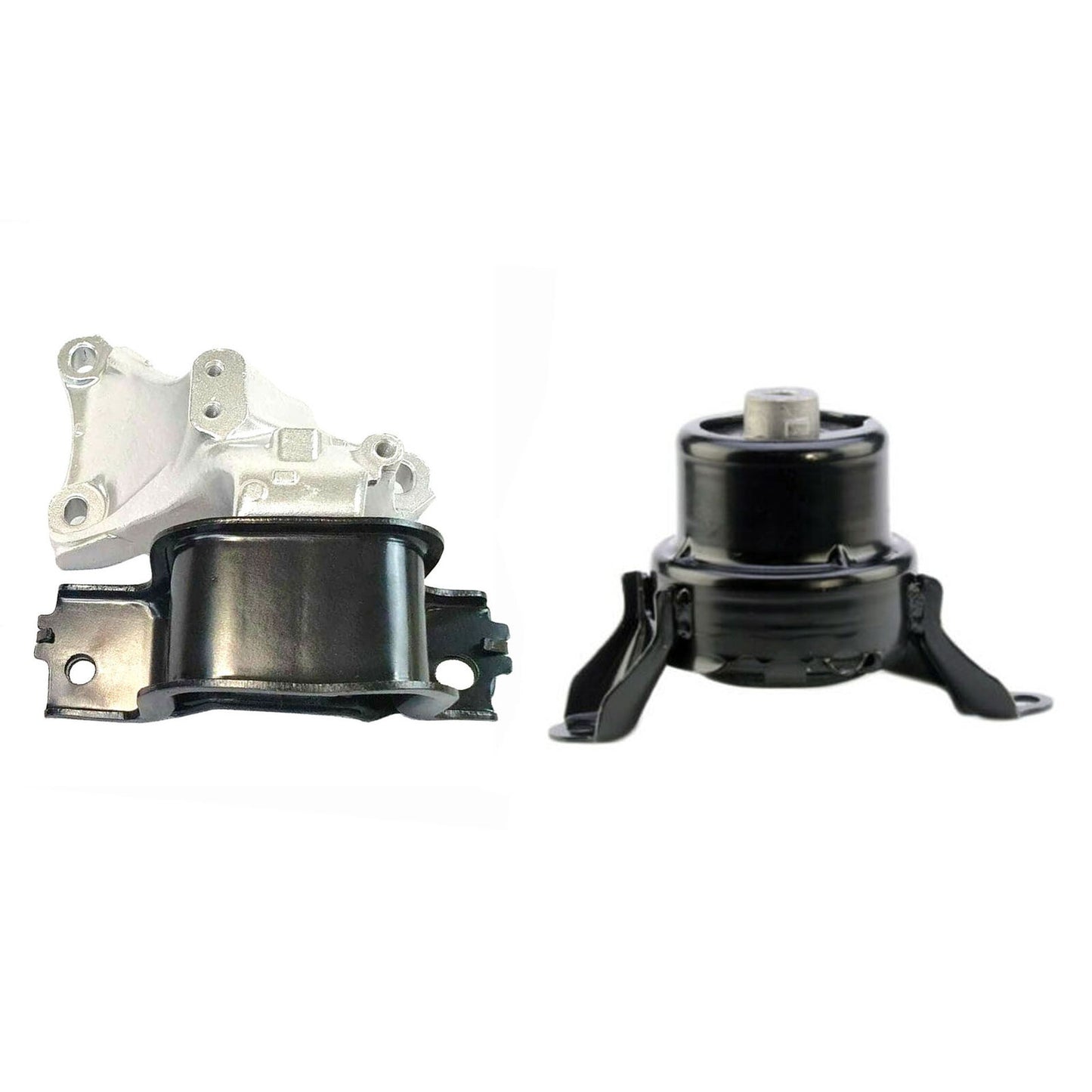 Set 2PCS MotorKing Engine Motor & Manual Trans Mount For 15-17 Honda Fit 1.5L LX