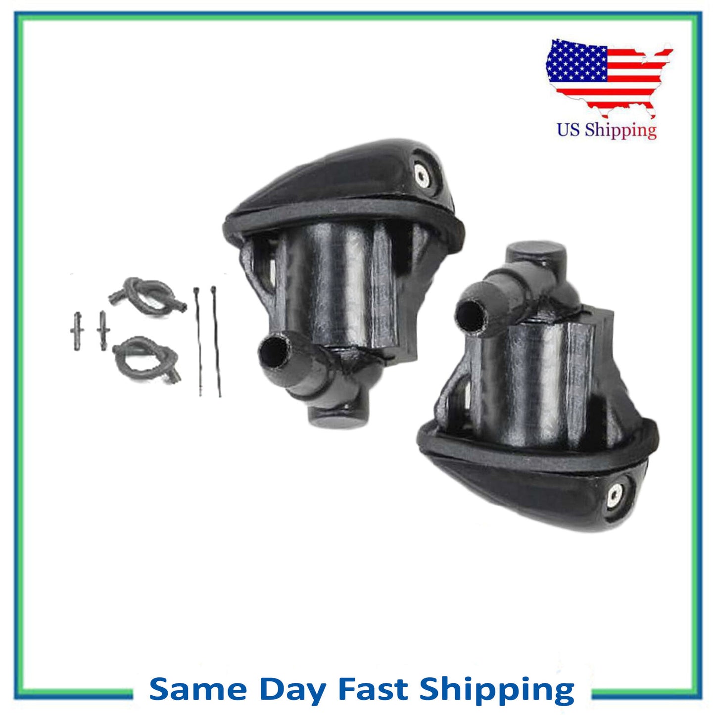 8PCS Sprayer Windshield Washer Nozzle Jet & Upgraded Kit For 93-98 Toyota Supra