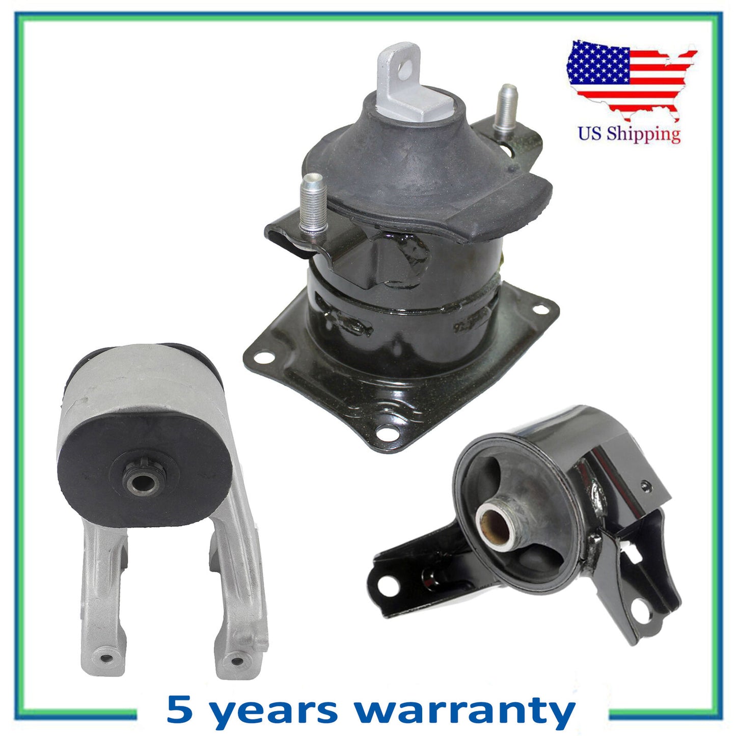 3PCS For 2008-2010 Honda Odyssey 3.5L LX EX Engine Motor Mount 4554 4587 4553