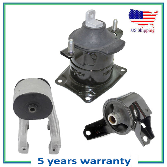 3PCS For 2008-2010 Honda Odyssey 3.5L LX EX Engine Motor Mount 4554 4587 4553
