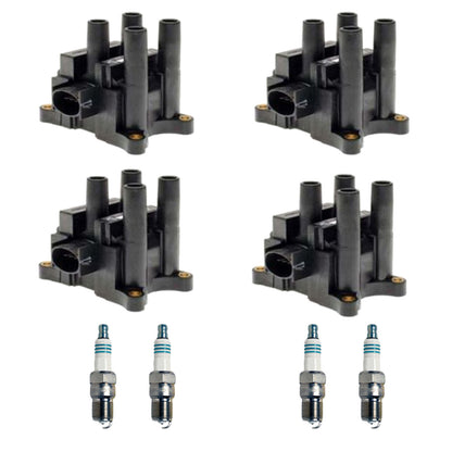 Set DG536 FD497 Ignition Coil & 5325 Spark Plug For Ford Mazda Mercury 2.0L L4