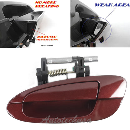 For NISSAN ALTIMA Outside Rear Left A15 Sparkle Red MotorKing Door Handle B3785