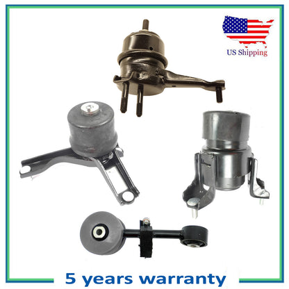 Set 5PCS Motore & Trans Montante Poliuretano Per 02-03 Toyota Solara 2.4L L4