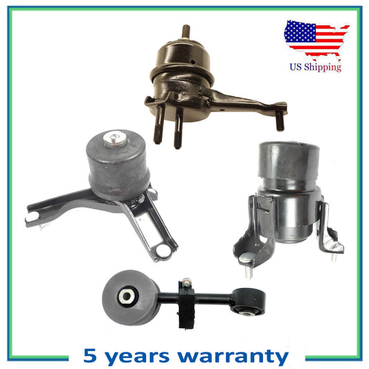 Set 5PCS Motore & Trans Montante Poliuretano Per 02-03 Toyota Solara 2.4L L4