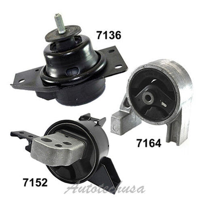 Pour Accent Rio Rio5 1.6L M1164 Set 3 Moteur & Transparent Montage 7136 7152