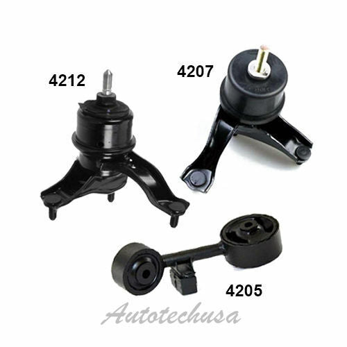 M784 Motor Trans Mount 3PCS For 01-03 Toyota Highlander 3.0L 4WD 4212 4205 4207
