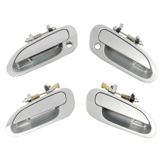 Set 4pcs Pour 1998-2002 Honda Accord Argenté NH-612M Extérieur Porte Poignée