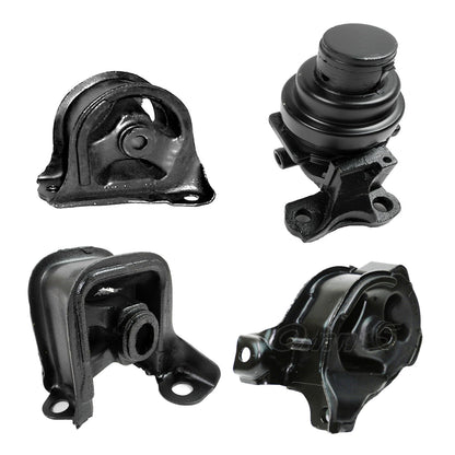 Set 4PCS Engine Motor & Trans Mount Manual For 94-95 Honda Accord 2.2L DX LX