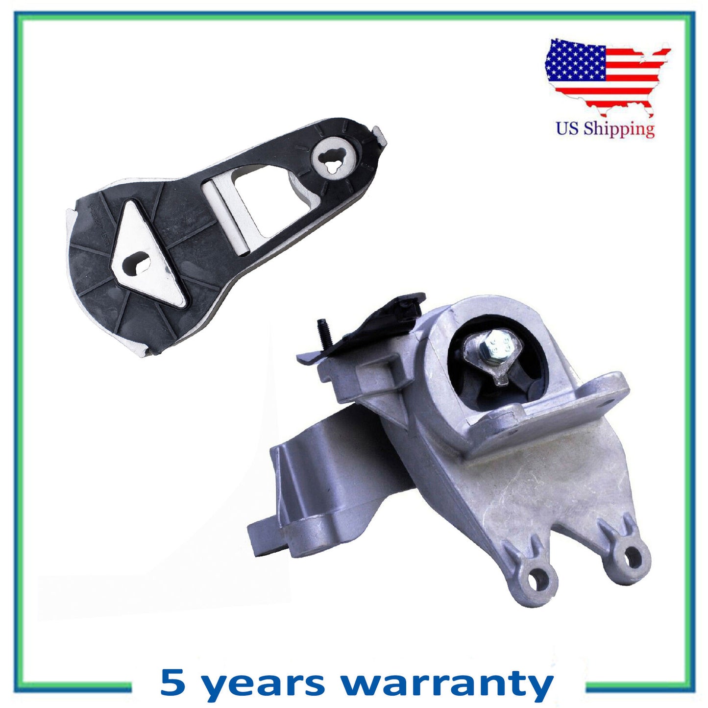 Motor & Auto Trans Mount For Ford Explorer Police Interceptor Utility 3.5L 3.7L