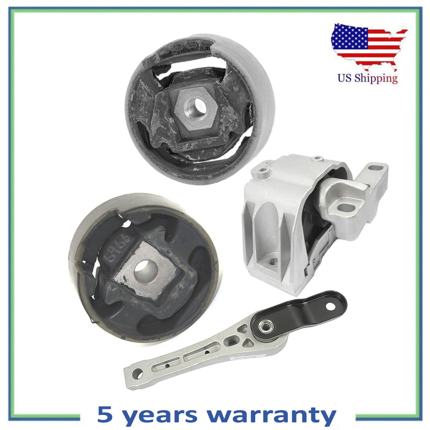 4 PCS Engine Motor Mount For 14-19 Volkswagen Beetle Jetta Passat 1.4L 1.8L 2.0L