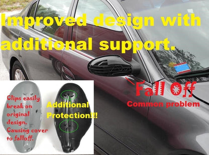 PM10 B720 B721 Mirror Cap Cover Pair Set A15 Sparkle Red For 02-06 Nissan Altima